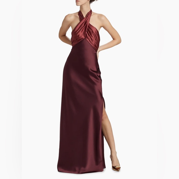 NWT Amsale Evening Gown Size 4 Ruby Cayen Saks - Picture 1 of 7